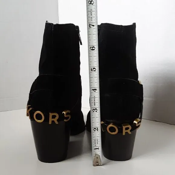 Michael Kors Women's size 6.5M Black Color Suede Harness Ankle Boot