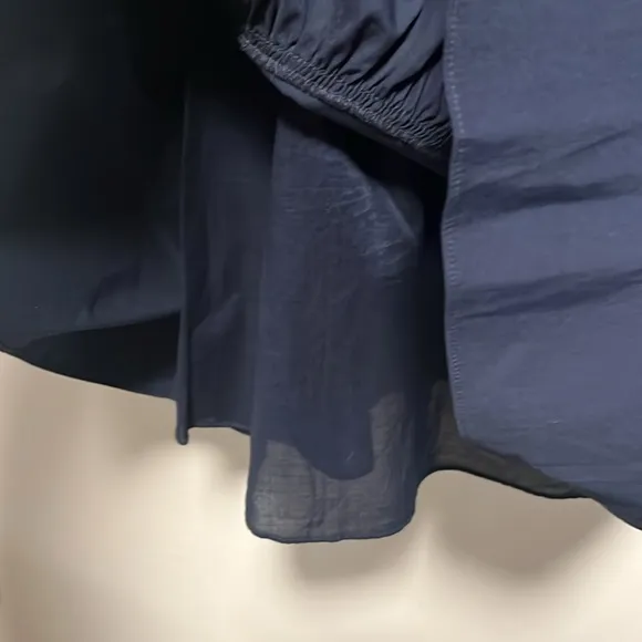 MILLY Gabby Poplin Dress Mini Dress, Navy, Size 4