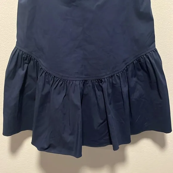 MILLY Gabby Poplin Dress Mini Dress, Navy, Size 4