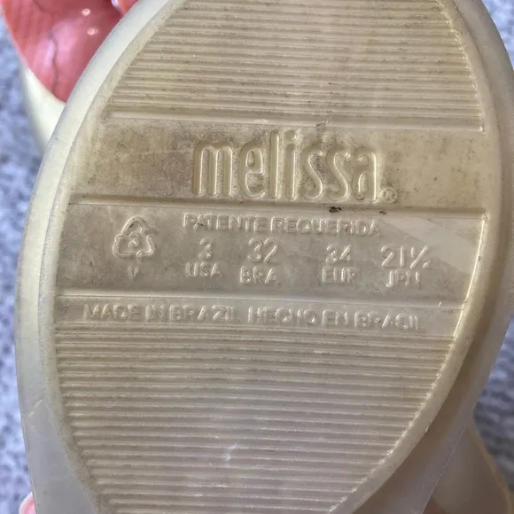 Mini Melissa Disney The Little Mermaid Ariel Sparkle Bow Shoes Girls 3