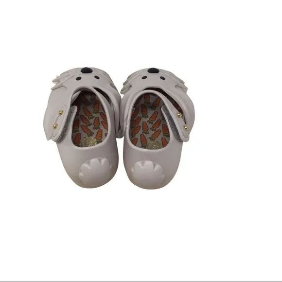 Mini Melissa Scented Bunny Mary Jane Flats in Cream Shoes