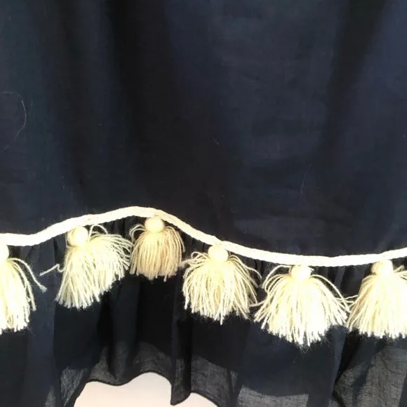 MISA Los Angeles Gia off the shoulder minidress tassel trim size L (unworn)