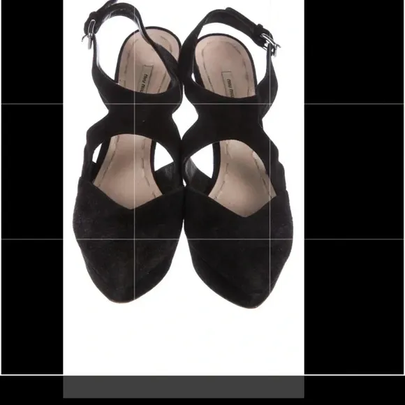 Miu Miu Shoes Pumps Strappy Suede Heeled size 9​