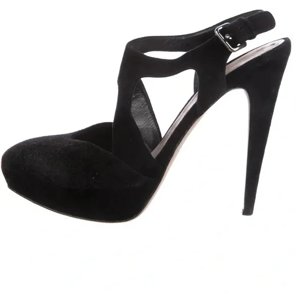 Miu Miu Shoes Pumps Strappy Suede Heeled size 9​