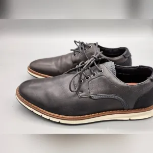 Mix No. 6 Shoe Mens 8.5 M Bache Lace Up Charcoal Black Oxford Casual