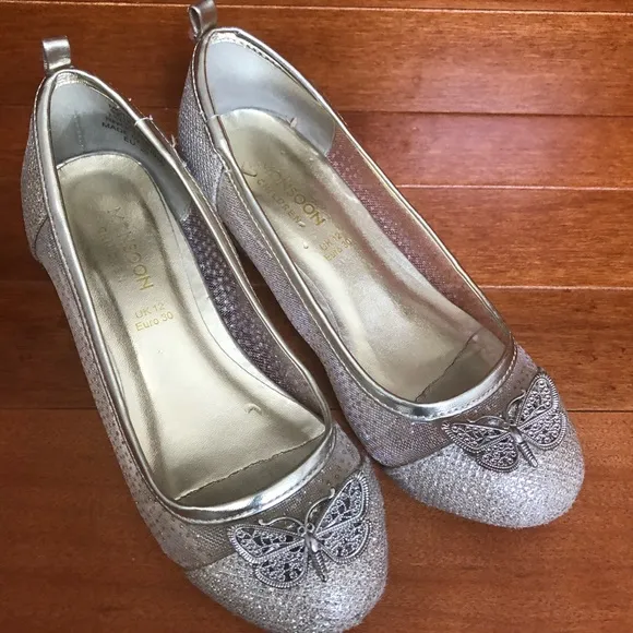 MONSOON children gold heels