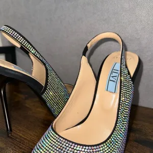 Multicolor Slingback Heels