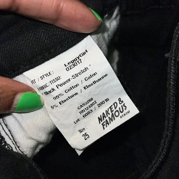 Naked &amp; Famous Jeans size 25