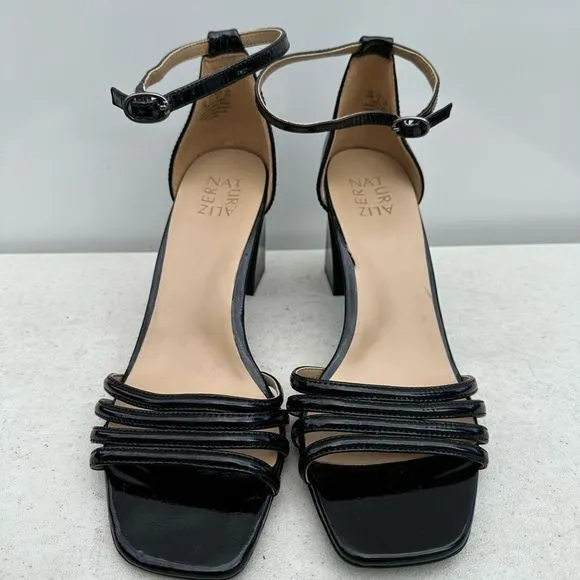 Naturalizer Womens Thena Black Pumps Ankle Strap Shoes 10 Wide (C,D,W) BHFO 0377