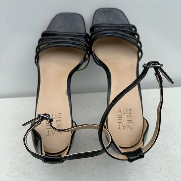Naturalizer Womens Thena Black Pumps Ankle Strap Shoes 10 Wide (C,D,W) BHFO 0377