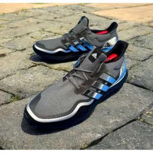 New Adidas Running Shoes Men 18 Ultra Boost MTL Grey Silver Metallic NWT UK17
