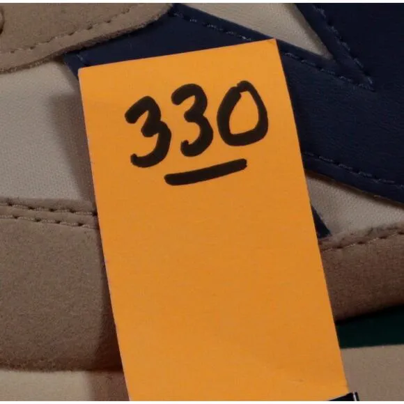 New Balance 237 Running Sneakers Shoes Men 4.5 (womens 6 equiv) tan Blue Suede