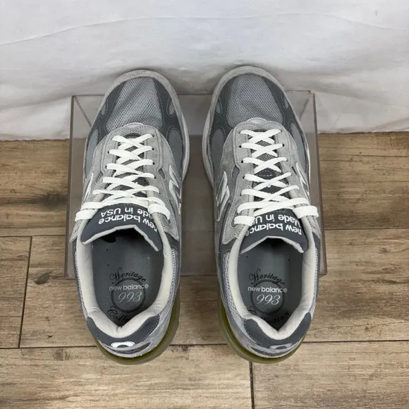 New Balance 993 Made In USA Gray/White Men Sneakers MR993GL - SZ 11 2E