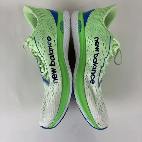 New Balance Men 11.5 D FuelCell SuperComp Pacer Running Shoes in White/Vibrant