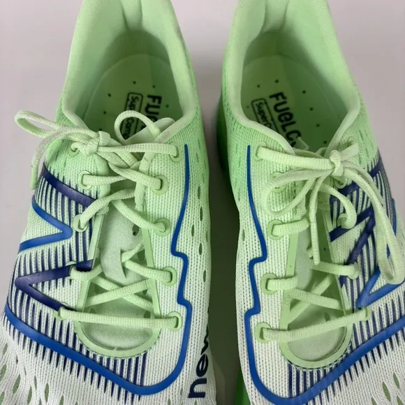 New Balance Men 11.5 D FuelCell SuperComp Pacer Running Shoes in White/Vibrant