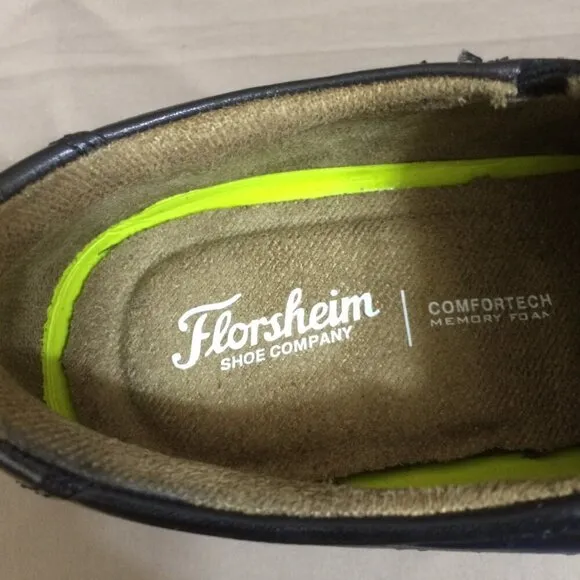 NEW Boys Kids Florsheim Shoes Slip On Loafer Dress Formal Shoe Black 5 ½