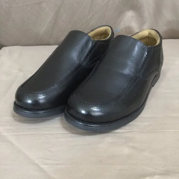 NEW Boys Kids Florsheim Shoes Slip On Loafer Dress Formal Shoe Black 5 ½