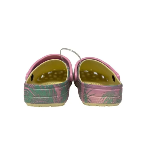 NEW! CROCS Pool Party Classic Spring Break Clog Shoes Women's Size 6 Jibbitz