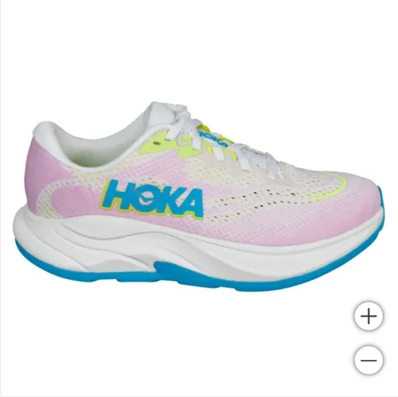 New!! HOKA Women's Girls Running Shoes Rincon 4 Shoes - Frost/Pink Size 8.5 NIB!