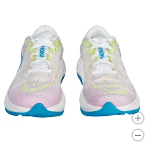 New!! HOKA Women's Girls Running Shoes Rincon 4 Shoes - Frost/Pink Size 8.5 NIB!