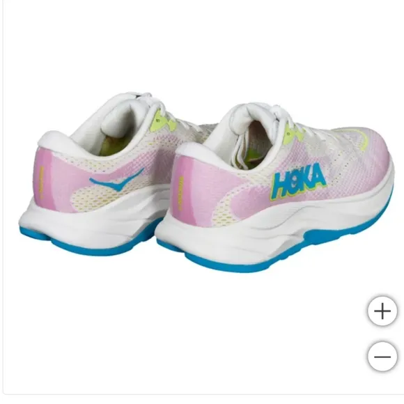 New!! HOKA Women's Girls Running Shoes Rincon 4 Shoes - Frost/Pink Size 8.5 NIB!