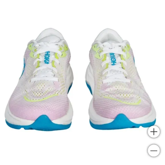 New!! HOKA Women's Girls Running Shoes Rincon 4 Shoes - Frost/Pink Size 8.5 NIB!