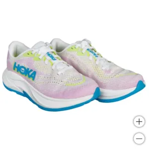 New! HOKA Women's Girls Running Shoes Rincon 4 Shoes - Frost/Pink Size 9 NWT NIB