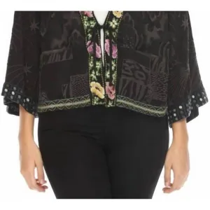 NEW JOHNNY WAS nera kimono starbrite in black