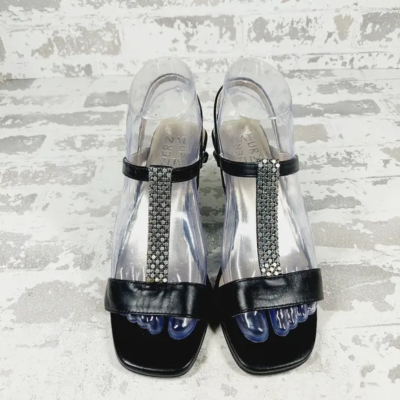 NEW Naturalizer Skylar Black Summer Evening Heeled Sandals O317
