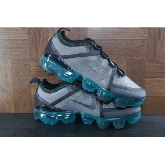 New Nike Air VaporMax 2019 Thunder Grey Shoes GS AJ2616-012 Sz 4Y / Women Sz 5.5