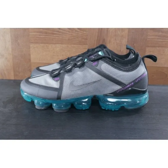 New Nike Air VaporMax 2019 Thunder Grey Shoes GS AJ2616-012 Sz 4Y / Women Sz 5.5