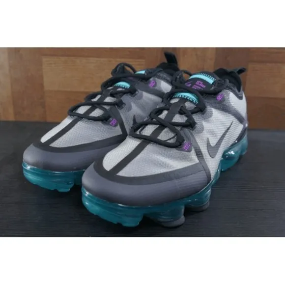 New Nike Air VaporMax 2019 Thunder Grey Shoes GS AJ2616-012 Sz 4Y / Women Sz 5.5