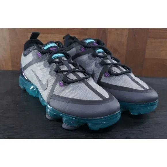 New Nike Air VaporMax 2019 Thunder Grey Shoes GS AJ2616-012 Sz 4Y / Women Sz 5.5