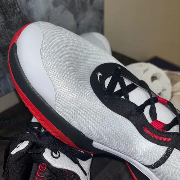NEW Nike Renew Elevate III 3 Sz 18 Basketball Shoes White Black Gym Red DD9304