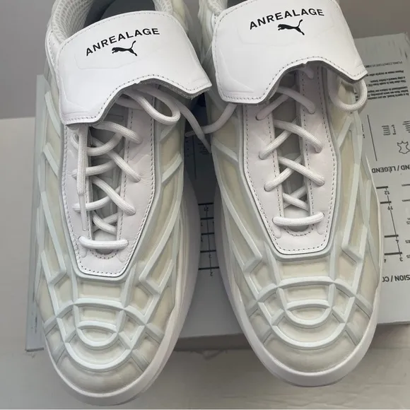 New Puma Anrealage Variant Nitro Mens 10.5  White Sneakers Casual Shoes 38768001