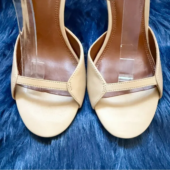 New! REISS Harper Strappy Heels Sandals in Buscuit Nude