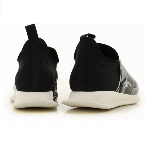 New Rick Owens Drkshdw Babel Sneakers Shoes Black Cream  Size 37 Women 7