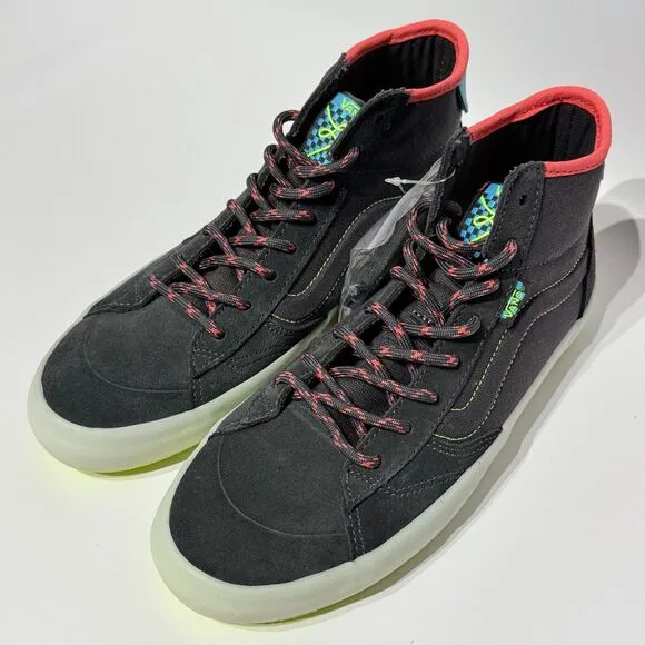 NEW! Vans Translucent Gray High Top Skateboard Shoes Sneakers Men's 8 Women 9.5