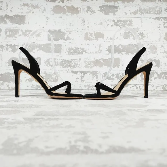New Veronica Beard Analita Black Suede Slingback Sandals V519