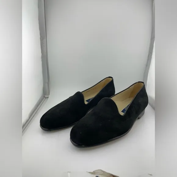 New With Box Vintage Men’s Cole Haan Bragano Black Suede Shoes - 8​​​​​