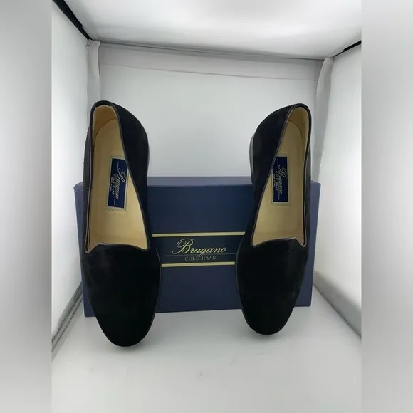 New With Box Vintage Men’s Cole Haan Bragano Black Suede Shoes - 8​​​​​