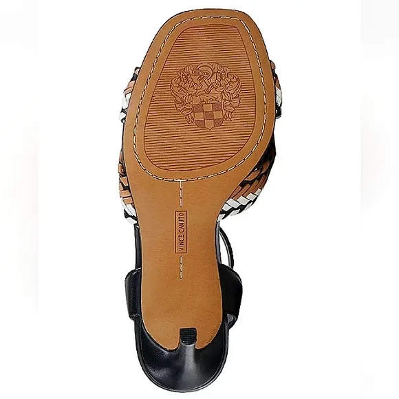 New w/o Box Vince Camuto Ambrinna Leather Ankle Strap Stiletto Dress Sandals