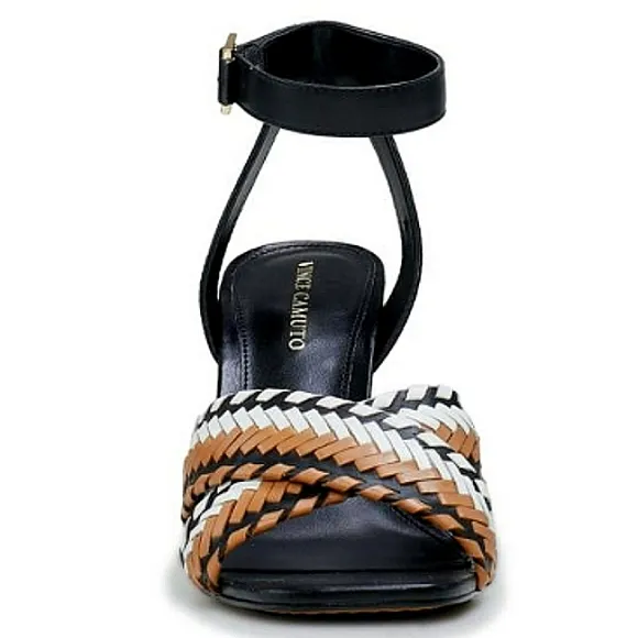 New w/o Box Vince Camuto Ambrinna Leather Ankle Strap Stiletto Dress Sandals