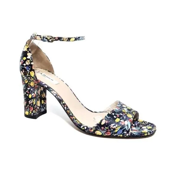 NEW L.K. BENNETT Helena Floral Ankle Wrap Leather Sandals 39.5