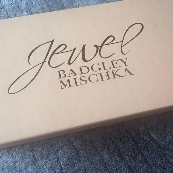NIB Badgley Mischka Jewel Honesty Evening Flat Slide Sandals Sz 10