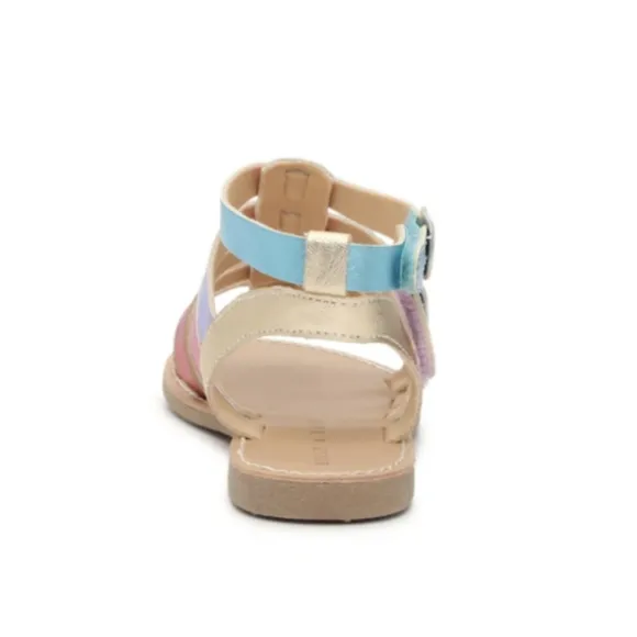 NIB Kelly &amp; Katie Chloe Gladiator Rainbow Sandal Kids Size 6