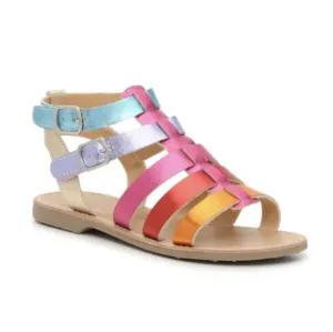 NIB Kelly &amp; Katie Chloe Gladiator Rainbow Sandal Kids Size 6