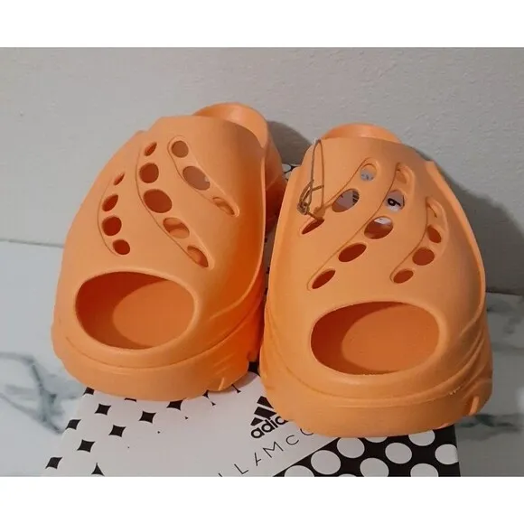 NIB Womens ADIDAS STELLA MCCARTNEY STELLA CLOG IF6073 ORANGE US W 9