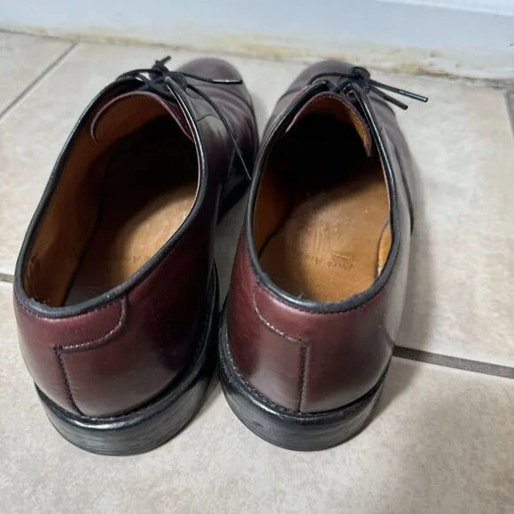 NICE Allen Edmonds &quot;Park Avenue&quot; Men's 8 D Cap-Toe Oxfords Oxblood DISCONTINUED
