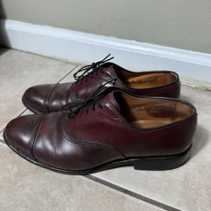NICE Allen Edmonds &quot;Park Avenue&quot; Men's 8 D Cap-Toe Oxfords Oxblood DISCONTINUED